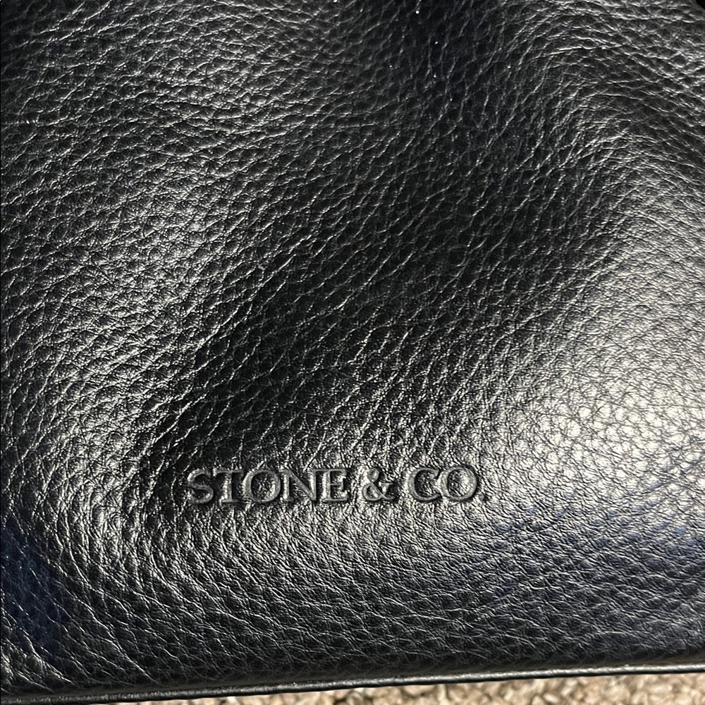 Stone & Co. Black Leather Shoulder Bag - Picture 2 of 8